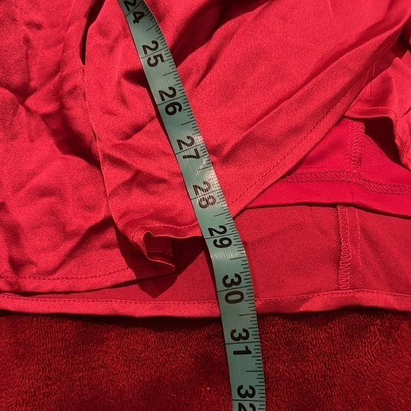 Honey Metallic Fushia pink Mini party long sleeve dress Sz 12 - Picture 9 of 16